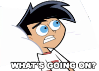 Whats Going On Danny Fenton Sticker - Whats Going On Danny Fenton Mystery Meat Stickers