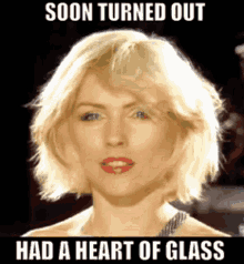 Heart Of Glass Blondie GIF - Heart Of Glass Blondie Deborah Harry GIFs