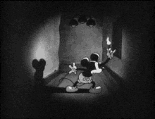 mickey mouse match darkness shadow
