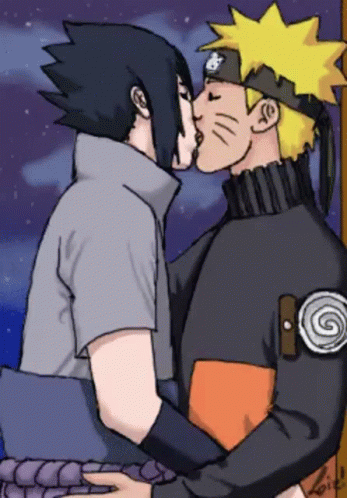 Naruto And Sasuke Sasunaru GIF.