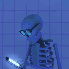 Iphone GIF - Iphone Skeleton Waiting For Her Reply GIFs