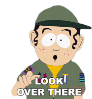 Look Over There Schlomo Sticker - Look Over There Schlomo South Park Stickers