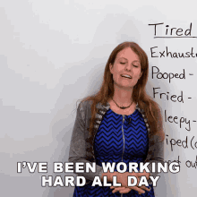 Ive Been Working Hard All Day Emma GIF - Ive Been Working Hard All Day Emma Engvid GIFs