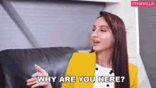 Why Are You Here Nora Fatehi GIF - Why Are You Here Nora Fatehi Pinkvilla GIFs