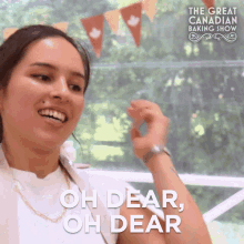 Oh Dear Oh Dear Aimee GIF - Oh Dear Oh Dear Aimee The Great Canadian Baking Show GIFs
