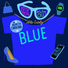 Blue Is The New Red Govote GIF - Blue Is The New Red Govote Vote Early GIFs