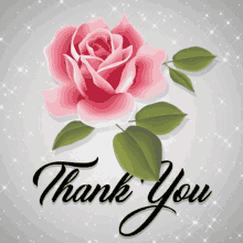Sparkles Pink Rose GIF - Sparkles Pink Rose Thank You GIFs