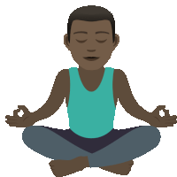 Meditation Joypixels Sticker - Meditation Joypixels Lotus Position Stickers