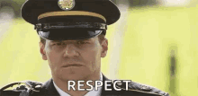 respect davis boreanaz salute uniform