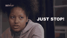 Just Stop Tiana Howard GIF - Just Stop Tiana Howard Bet Her The Waiting Room A Long Look In The Mirror GIFs