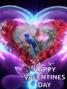 Happy Valentines Day Hearts GIF - Happy Valentines Day Hearts Birds GIFs