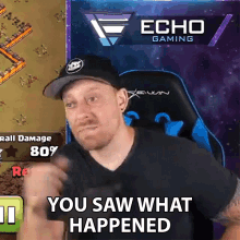 you saw that happened echo gaming you saw it happened yourself it happened in front of you