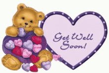 Get Well Soon Pooh GIF - Get Well Soon Pooh Heart GIFs