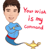 Your Wish Is My Command Genie In A Lamp Sticker - Your Wish Is My Command Genie In A Lamp Stickers