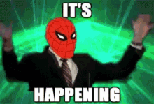 Its Happening GIF - Its Happening Spiderman GIFs