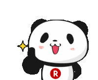 Rpanda Shopping Panda Sticker - Rpanda Shopping Panda Okay Stickers