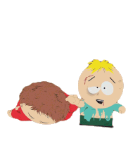 Wounded Eric Cartman Sticker - Wounded Eric Cartman Butters Stotch Stickers