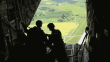 C130a Irborne Jump Out Of Plane GIF - C130a Irborne Jump Out Of Plane GIFs