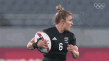 Running Blyde Michaela GIF - Running Blyde Michaela New Zealand Rugby Sevens Team GIFs