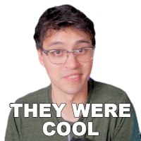 They Were Cool Hunter Engel Sticker - They Were Cool Hunter Engel Agufish Stickers