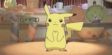 pokemon pikachu jump excited happy
