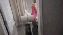 Toilet Paper Prank GIF - April Fools Bathroom GIFs