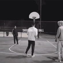 shooting ball