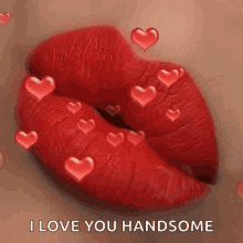 Love I Love You Handsome GIF - Love I Love You Handsome Lips GIFs