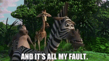 Madagascar Marty GIF - Madagascar Marty And Its All My Fault GIFs