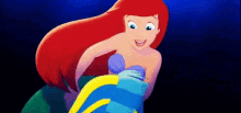 Flounder Ariel GIF - Flounder Ariel The Little Mermaid GIFs