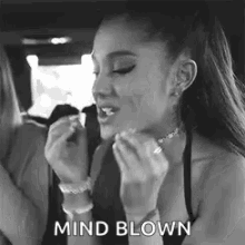 Ariana Grande Mind Blown GIF - Ariana Grande Mind Blown Explosion GIFs