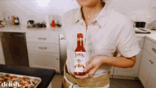 Delish Fave Tabasco Sauce GIF - Delish Fave Tabasco Sauce Spicy Sauce GIFs