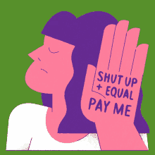 Shut Up And Equal Pay Me Talk To The Hand GIF - Shut Up And Equal Pay Me Talk To The Hand Hand GIFs