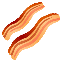 Bacon Food Sticker - Bacon Food Joy Pixels Stickers