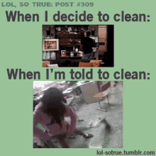 cleaning meme relatable