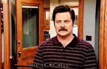 Ron Swanson This Is My Hell GIF - Ron Swanson This Is My Hell GIFs