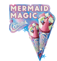 Cornetto Mermaid Cornetto Sticker - Cornetto Mermaid Cornetto Mermaid Magic Stickers