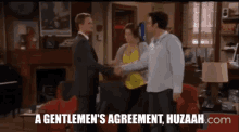 A Gentlemens Agreement How I Met Your Mother GIF - A Gentlemens Agreement How I Met Your Mother Agreement GIFs
