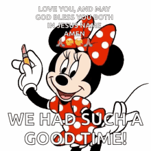 Minnie Mouse Thank You GIF - Minnie Mouse Thank You Had Such A Good Time GIFs