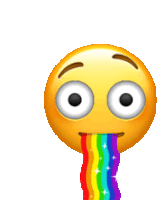 Emojis Emoji Maker Sticker - Emojis Emoji Maker Rainbow Puke Stickers