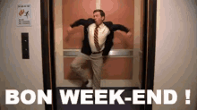 Bon Week-end ! GIF - Ed Helms Bon Weekend The Office GIFs