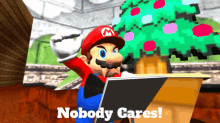 Smg4 Nobody Cares GIF - Smg4 Nobody Cares Mario GIFs