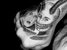 tattoo hand tattoos devil satan smile