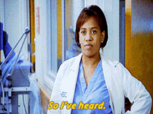 Greys Anatomy Miranda Bailey GIF - Greys Anatomy Miranda Bailey So Ive Heard GIFs