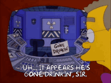 Gone Drinkin Simpsons GIF - Gone Drinkin Simpsons Gone GIFs