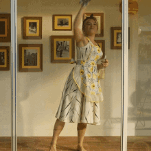 Cleaning The Window Alice Chambers GIF - Cleaning The Window Alice Chambers Florence Pugh GIFs