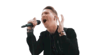 Singing Cole Rolland Sticker - Singing Cole Rolland Feeling It Stickers