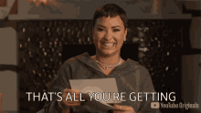 Thats All Youre Getting Demi Lovato GIF - Thats All Youre Getting Demi Lovato Released GIFs