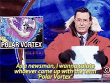 Polar Vortex Jokes GIF - Polar Vortex Jokes Stephen Colbert GIFs