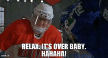 Itsoverbaby Mighty GIF - Itsoverbaby Mighty Ducks GIFs